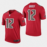 Nike Buccaneers 12 Tom Brady Color Rush Legend Red Jersey,baseball caps,new era cap wholesale,wholesale hats